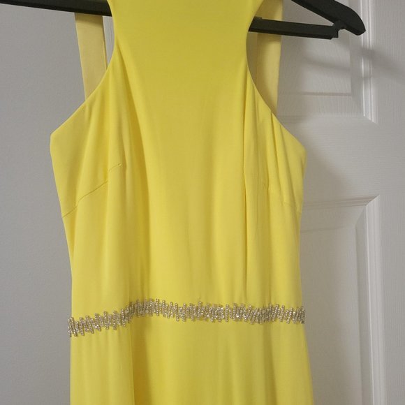 Canary Yellow Evening Gown - Picture 4 of 6